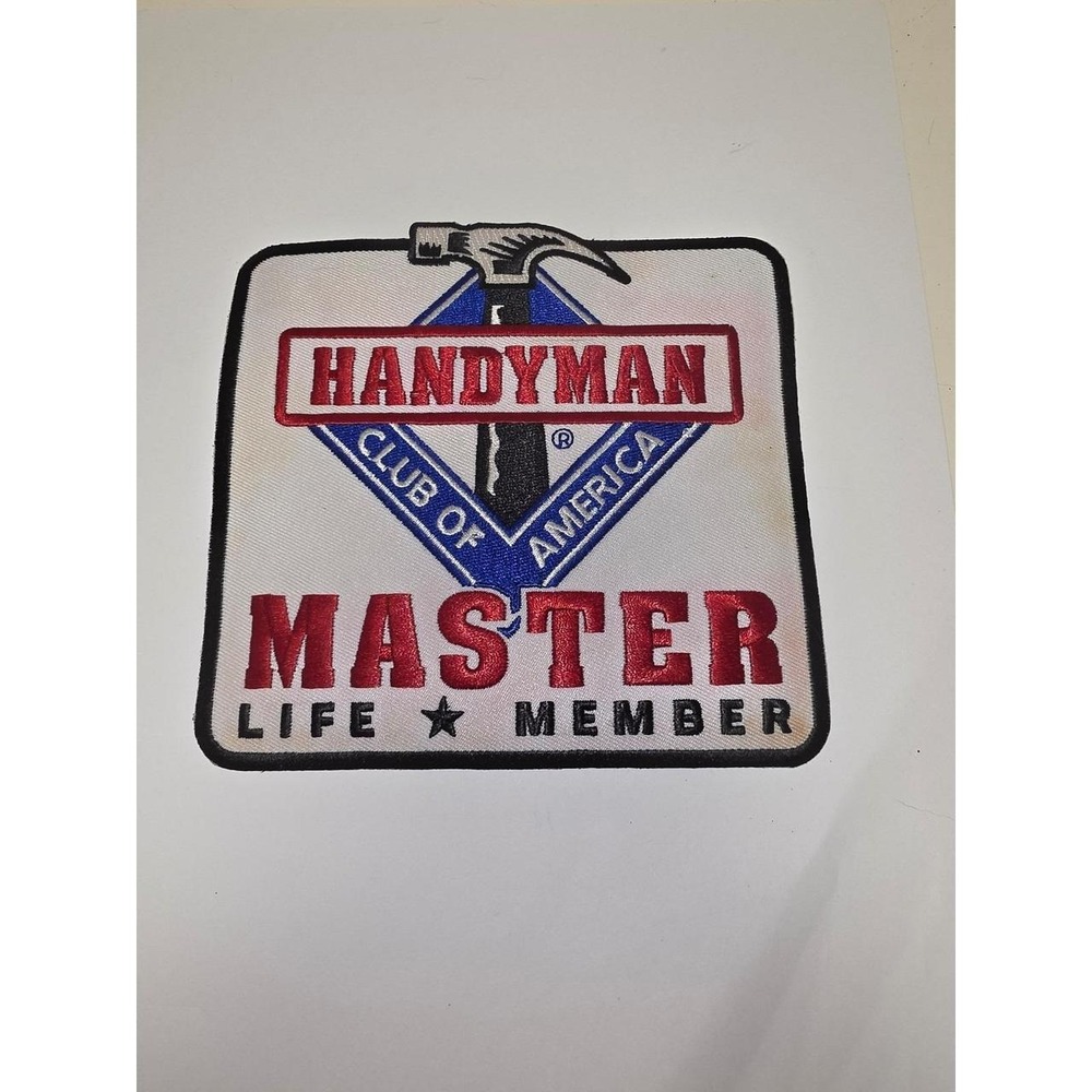 vintage embroidered Handyman Club of America Master Life Member jacket patch